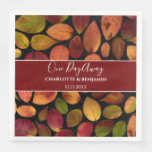 Maple verlaat de herfst Herfst Pattern repetitie Servet (Voorkant)