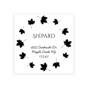 Maple verlaat grens familienaam retouradres 	rubberstempel