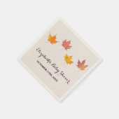 Maple verlaat Herfst Baby shower Servet (Hoek)