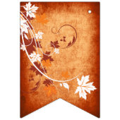 Maple verlaat oranje herfst bruiloft vrijgezellenf vlaggetjes (Eerste vlag)