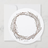 Maple Wreath Thanksgiving Dîner Invitation (Dos)