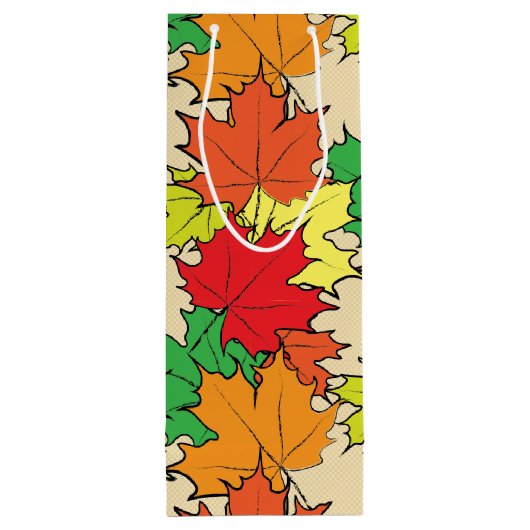Maplebladeren I Wijn Cadeautas (Achterkant)