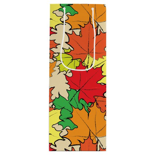 Maplebladeren I Wijn Cadeautas (Voorkant)