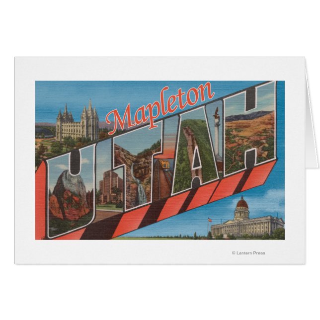 Mapleton, Utah - Scènes de grandes lettres (Devant horizontal)