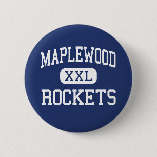 Maplewood - Rockets - High School - Cortland Ohio Ronde Button 5,7 Cm