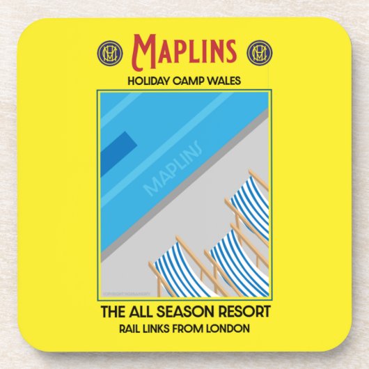 Maplins  British Holiday Camps Bier Onderzetter (Voorkant)