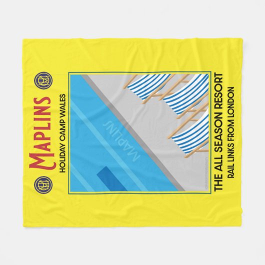 Maplins  British Holiday Camps Fleece Deken (Voorkant (Horizontaal))