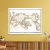 Mappemail - Globe map Canvas Afdruk (Insitu (Woonkamer))