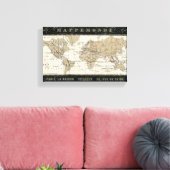 Mappemonde Canvas Afdruk (Insitu (Woonkamer))