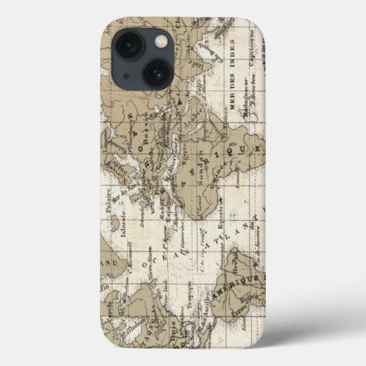 Mappemonde Case-Mate iPhone Case (Achterkant)