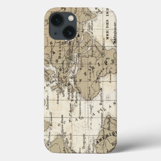 Mappemonde Case-Mate iPhone Case (Achterkant)