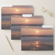Mappen Roze zon op strand
