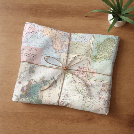 Maps and Ledgers Tissuepapier