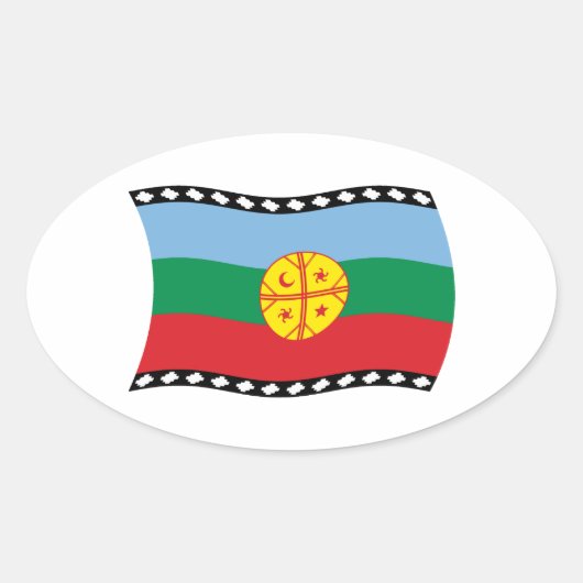 Mapuches Flag Sticker (Voorkant)