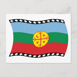 Mapuches Vlag Ansichtkaart Briefkaart
