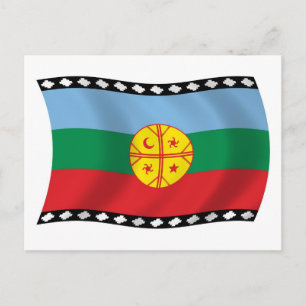 Mapuches Vlag Ansichtkaart Briefkaart