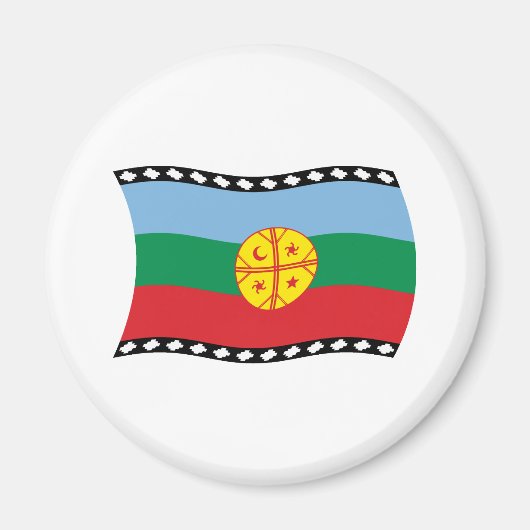 Mapuches Vlag Magneet (Voorkant)