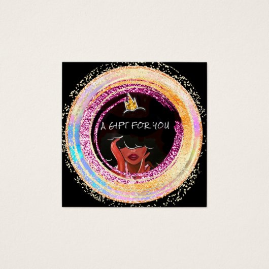 Maquillage à ongles personnalisé Code QR Logo Or (Devant)