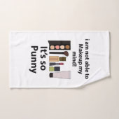 Maquillage amusant de jeu de mot (Serviette à main)