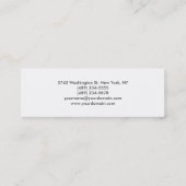 Maquillage Artiste blanc Carte de visite élégant (Dos)