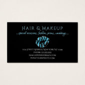 Maquillage Artiste Bleu Parties scintillant Noire (Dos)