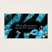 Maquillage Artiste Bleu Parties scintillant Noire (Devant)