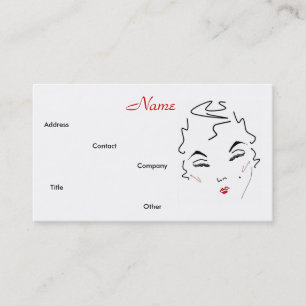 Maquillage Artiste Carte de visite classique