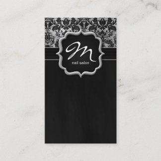 Maquillage Artiste Carte de visite Damask Argent N