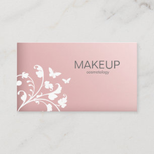 Maquillage Artiste Carte de visite Fleur Papillon