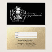 Maquillage Artiste Coiffure Stylo moderne Noir Bla (Devant & derrière)