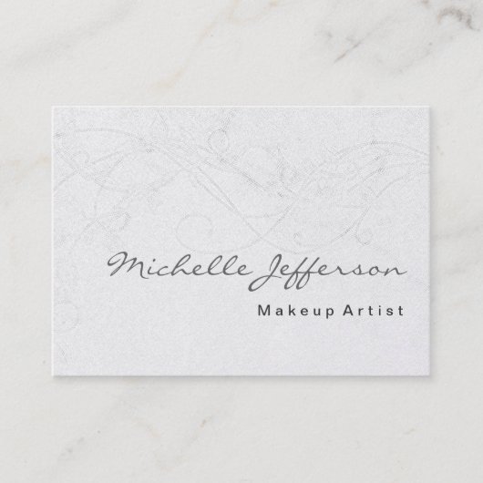 Maquillage Artiste Damask Carte de visite (Devant)