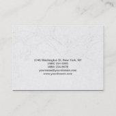 Maquillage Artiste Damask Carte de visite (Dos)