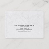 Maquillage Artiste Damask Carte de visite (Dos)