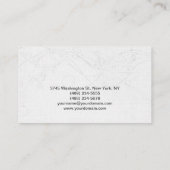 Maquillage Artiste Linen Damask Carte de visite (Dos)