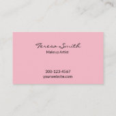 Maquillage Artiste Salon Carte de visite de beauté (Dos)