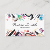 Maquillage Artiste Salon Carte de visite de beauté (Devant)