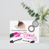 Maquillage Beauty Glam Event Workshop Carte postal (Debout devant)