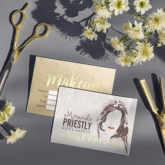 Maquillage Beauty Salon Certificat cadeau rose & o