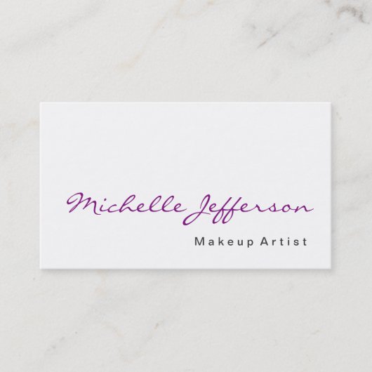 Maquillage Calligraphie Artiste Profession Carte d (Devant)