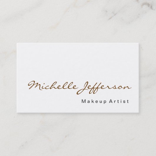 Maquillage Calligraphie Artiste Profession Carte d (Devant)