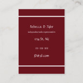 Maquillage Carte de visite (Dos)