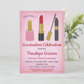 Maquillage Cosmétique Graduation Invitation Beauté (Debout devant)