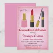 Maquillage Cosmétique Graduation Invitation Beauté (Devant / Derrière)