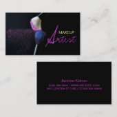 Maquillage, Cosmetologie, Carte de visite de salon (Devant / Derrière)