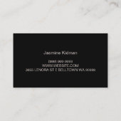 Maquillage, Cosmetologie, Carte de visite de salon (Dos)