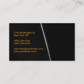 Maquillage couleur gris orange Artiste Carte de vi (Dos)