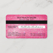 Maquillage de carte de crédit Chic Sparkly Neon Pa (Dos)