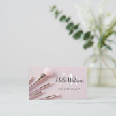 Maquillage de cheveux MUA Carte de visite Dusty ro (Debout devant)