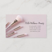 Maquillage de cheveux MUA Carte de visite Dusty ro (Dos)