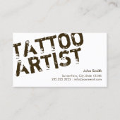 Maquillage de texte gras moderne Carte de visite (Devant)